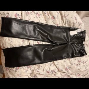 Aritzia Melina High Waisted Vegan Leather Pants